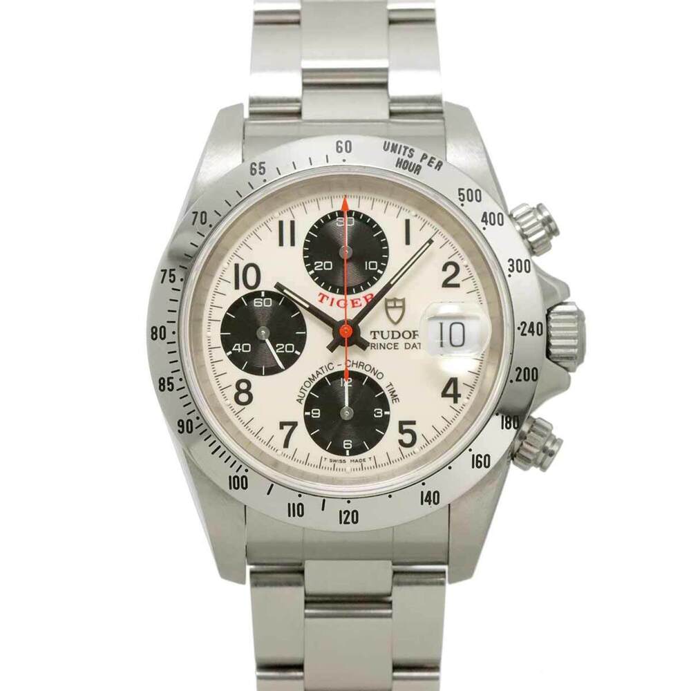 Tudor Chronotime Tiger Prince Date 79280 Men's Watch, Ivory, Automatic Movement